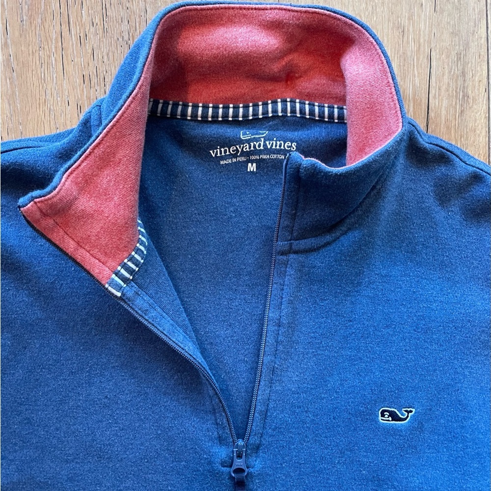 Vineyard Vines Blue Men’s Long Sleeved Blue M Quarter Zip